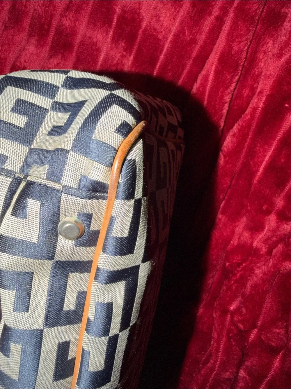 Givenchy geometric print canvas tote bag